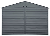Arrow Select Galvanized Steel Storage Shed, Charcoal, 10-ft x 8-ft