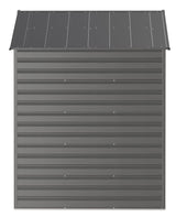 Arrow Select Galvanized Steel Storage Shed, Charcoal, 8-ft x 6-ft