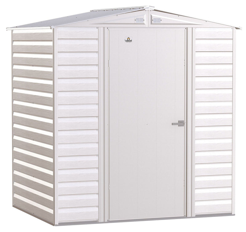 Select Galvanized Steel Storage Shed, Flute Grey, 6-ft x 5-ft M3567