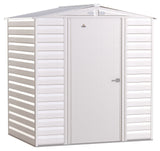 Arrow Select Galvanized Steel Storage Shed, Flute Grey, 6-ft x 5-ft