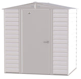 Arrow Select Galvanized Steel Storage Shed, Flute Grey, 6-ft x 5-ft