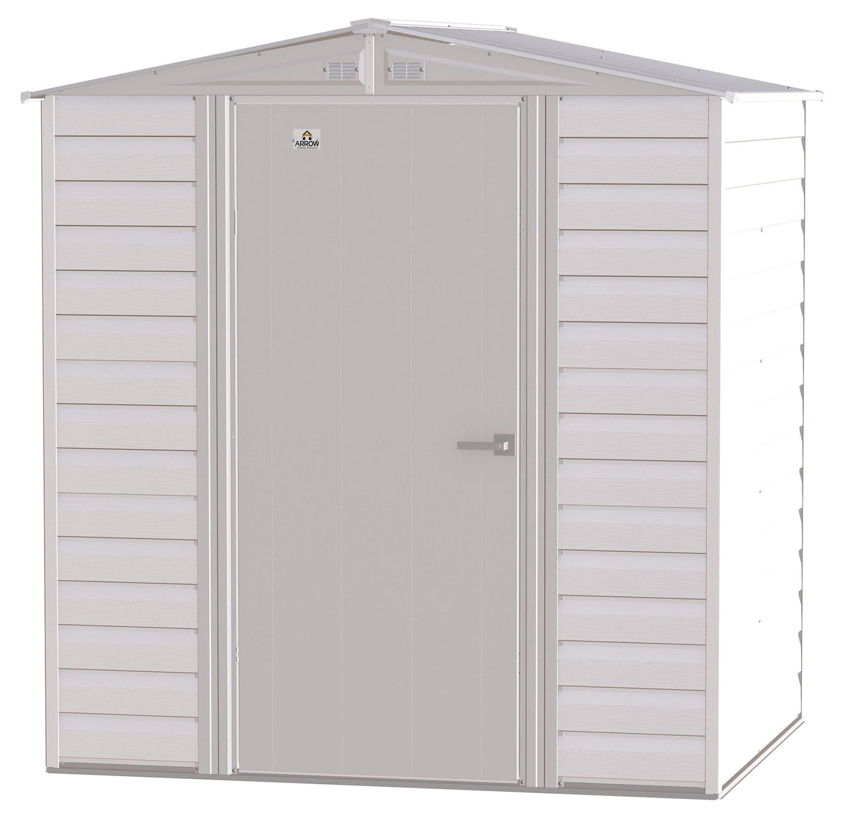 Arrow Select Galvanized Steel Storage Shed, Flute Grey, 6-ft x 5-ft