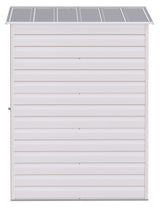 Arrow Select Galvanized Steel Storage Shed, Flute Grey, 6-ft x 5-ft