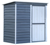 Arrow Shed-in-a-Box Steel Storage Shed, Charcoal/Cream, 6-ft x 4-ft
