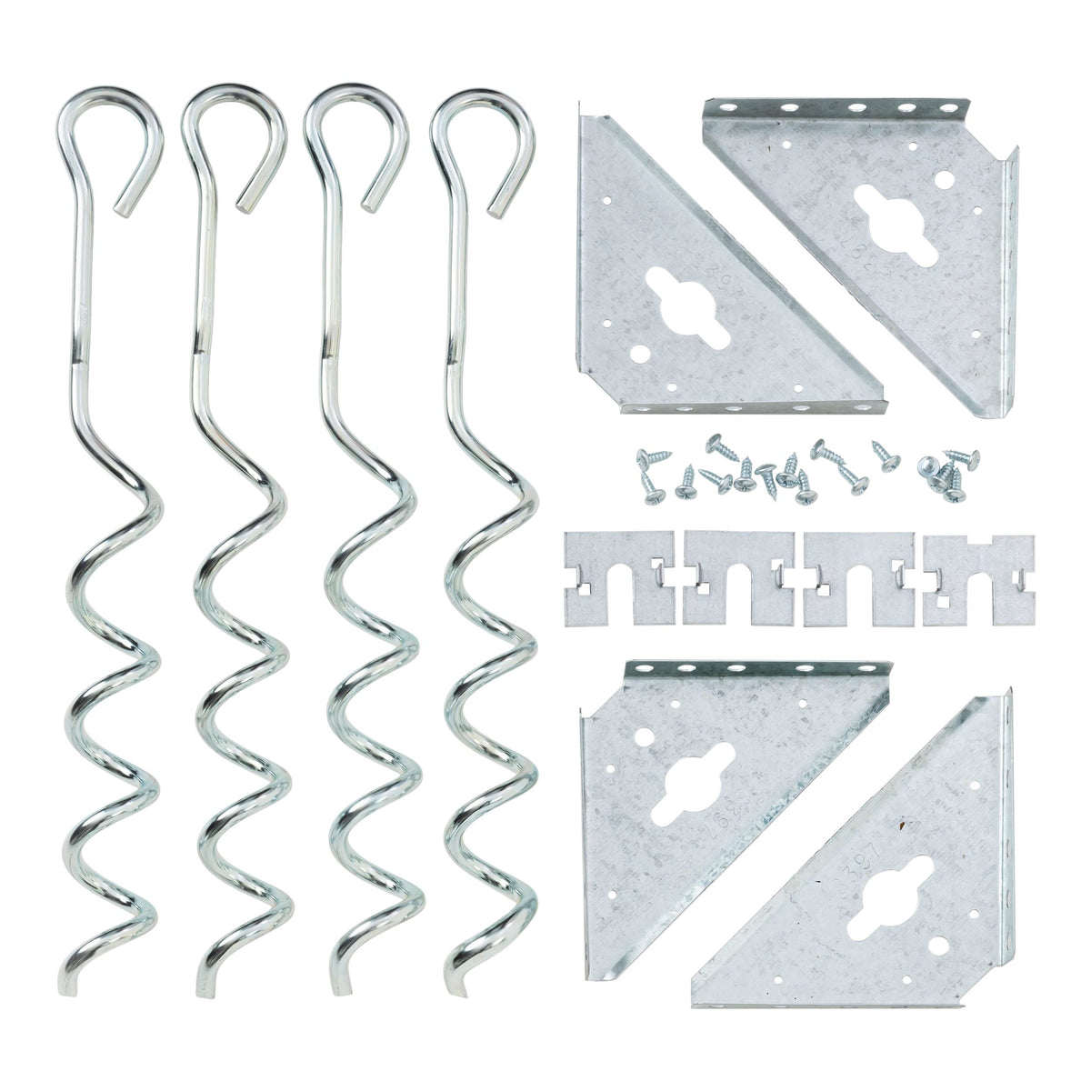 Arrow Steel Earth Anchor Kit with 15-in Corkscrews