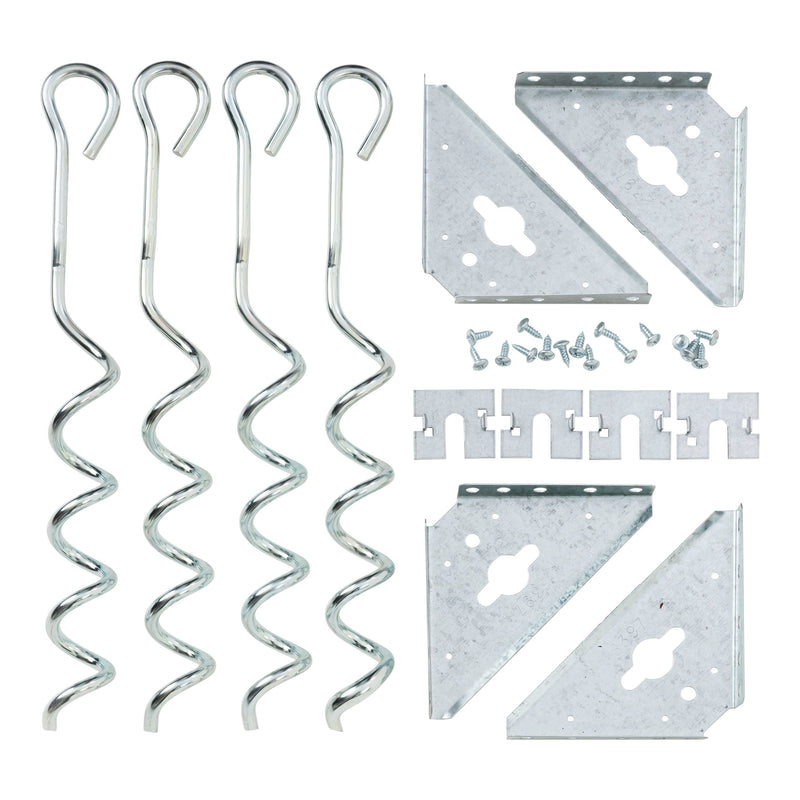 Steel Earth Anchor Kit with 15-in Corkscrews T1452