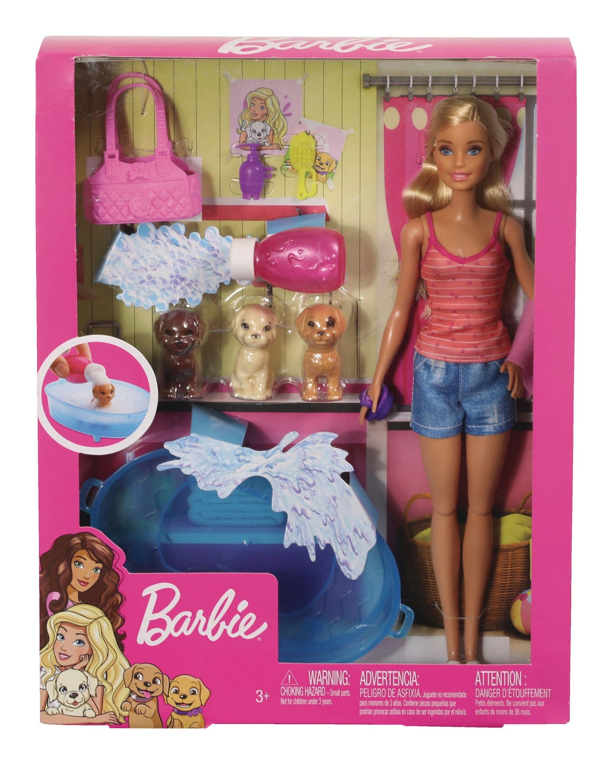 Puppy Bath Time Doll Toy & Playset For Kids, Assorted, Ages 3+