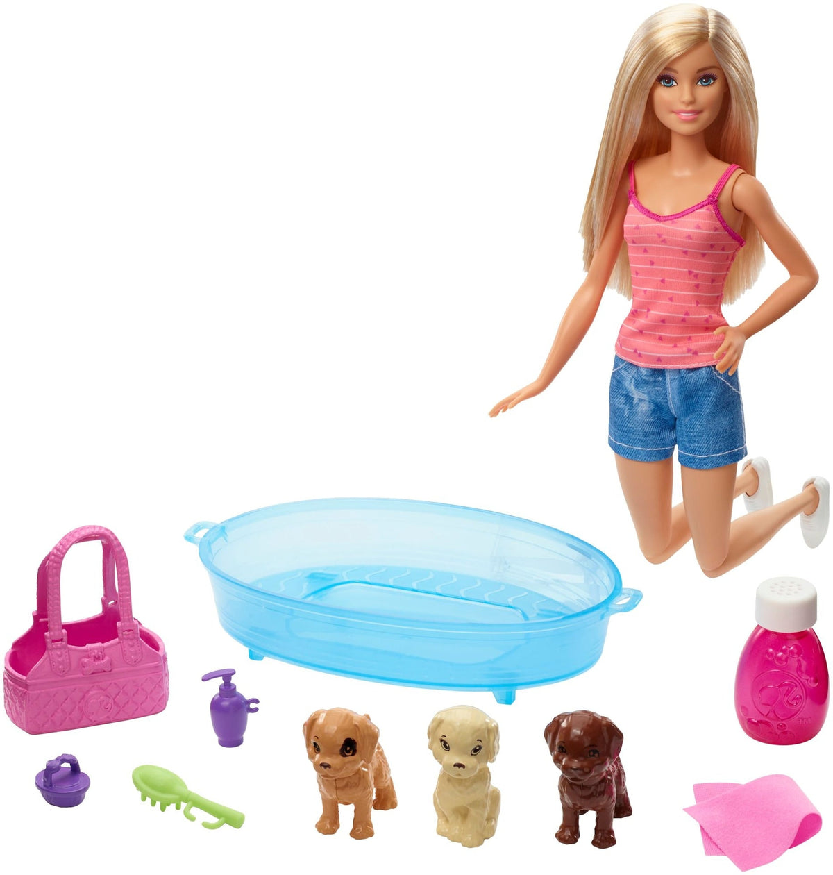 Puppy Bath Time Doll Toy & Playset For Kids, Assorted, Ages 3+