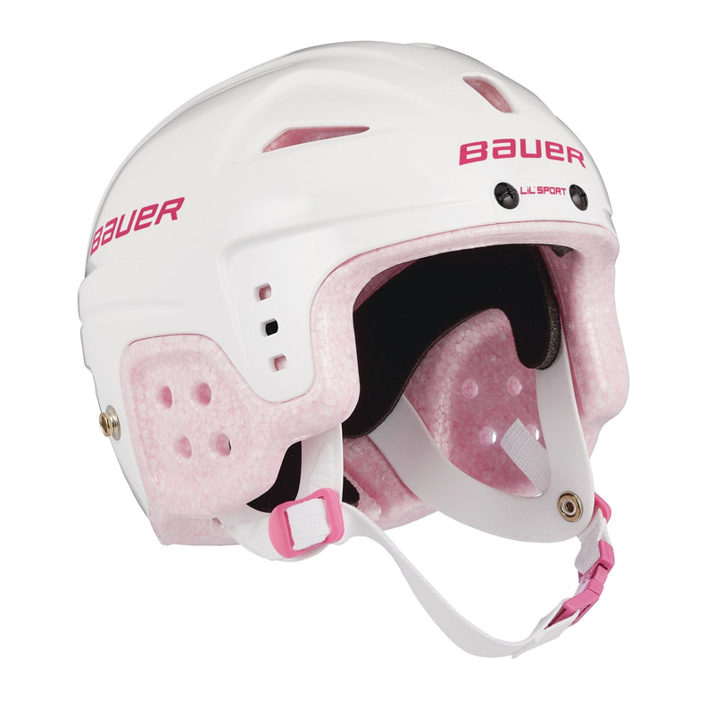Lil' Sport Hockey Helmet, Youth, White & Pink O8504