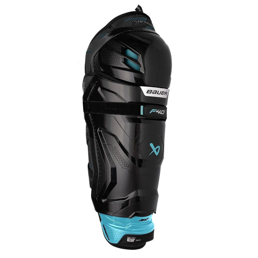 Supreme F40 Hockey Shin Guards, Junior, Black, Assorted Sizes