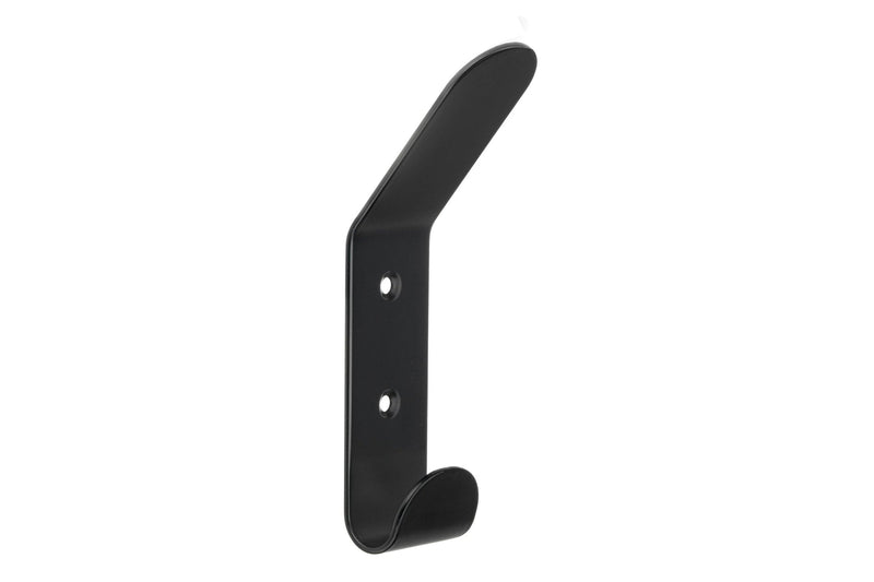 Bent Metal Double Hook, Matte Black M2869