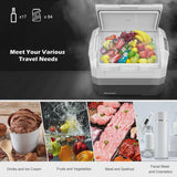 58 Quart Portable Electric Car Cooler Refrigerator Compressor Freezer for RVs Camping