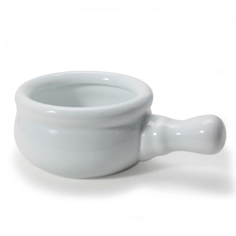 Porcelain Onion Soup Bowl, Microwave/Dishwasher Safe, White, 300-mL O9026