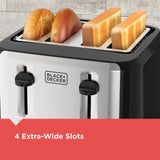 Extra Wide Slots Toaster with 7 Settings, 4-Slices
