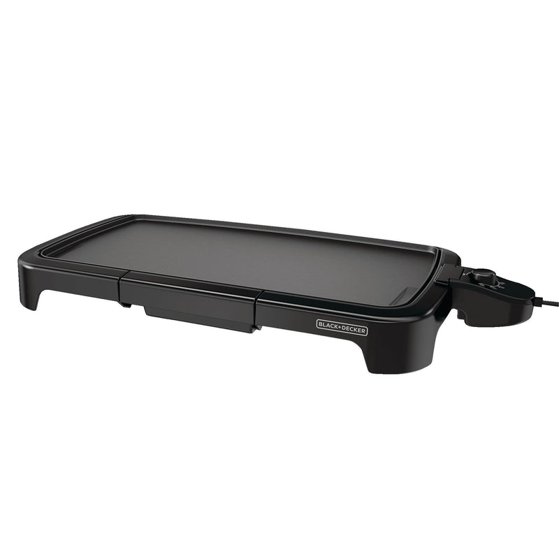 Family Sized Electric Griddle, Black, 20-in x 11-in O5533