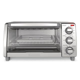 Toaster Oven with Natural Convection, Stainless Steel, 4-Slice