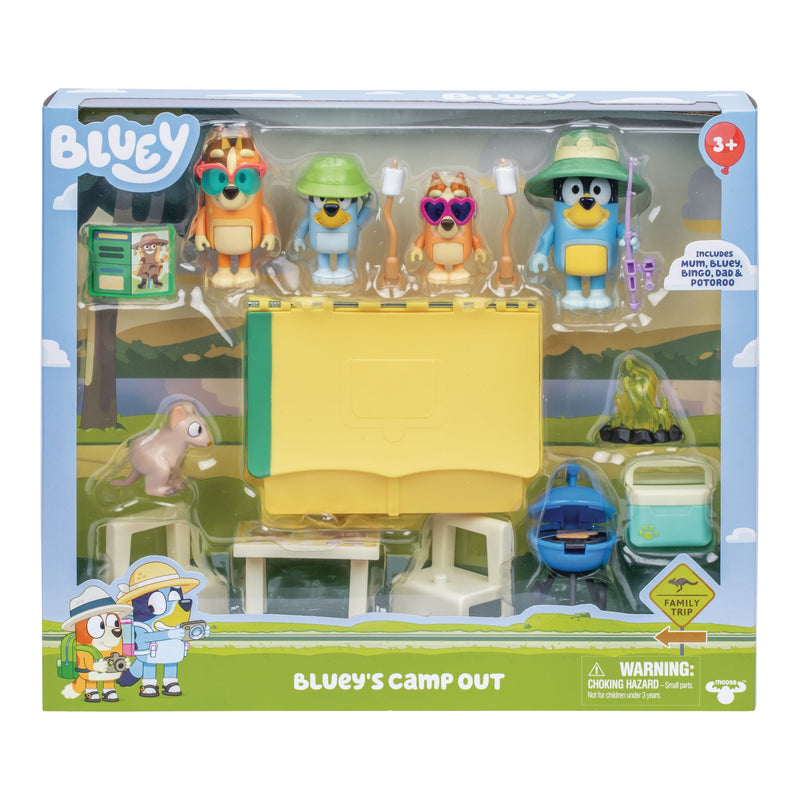 's Camp Out Playset with Figures and Accessories, 15-pc E3362