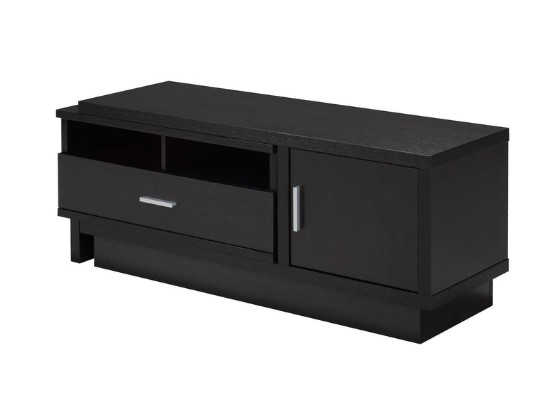 Darel 48-in Expandable Dark Cherry TV Stand with Storage Shelf and Cabinet Y2336