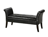 Fabric Tufted Accent Bench with Storage