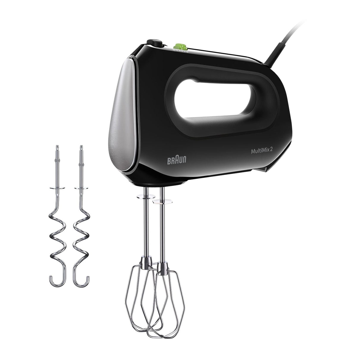 MultiMix 2 5-Speed Hand Mixer, Includes MultiWhisk Beater, 250W, Black