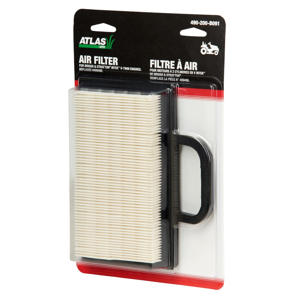 Lawn Tractor Replacement Air Filter, Twin Intek, Cartridge/Pre-cleaner