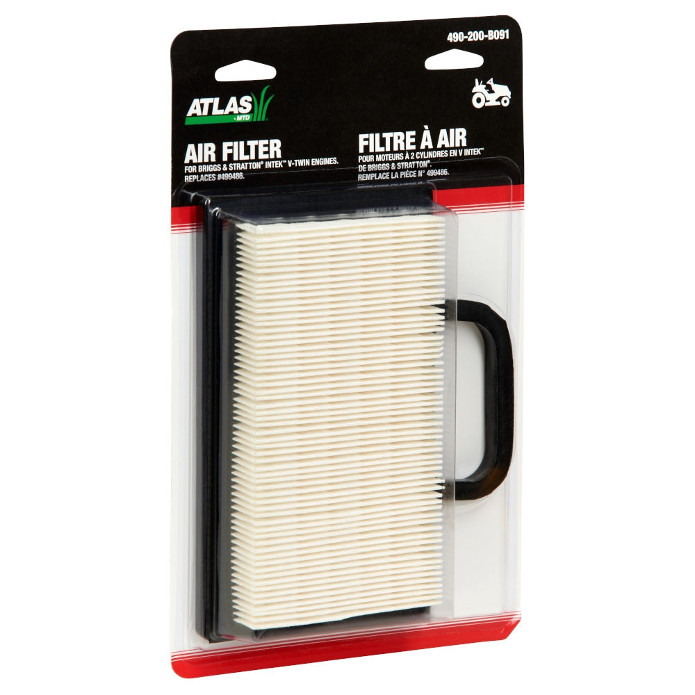 Lawn Tractor Replacement Air Filter, Twin Intek, Cartridge/Pre-cleaner