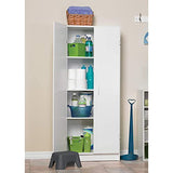 Pantry Cabinet Cupboard with 2 Doors, Adjustable Shelves, for Kitchen, Laundry or Utility Room