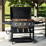 4-Burner 36" Propane Outdoor Griddle with Air Fryer and Hood