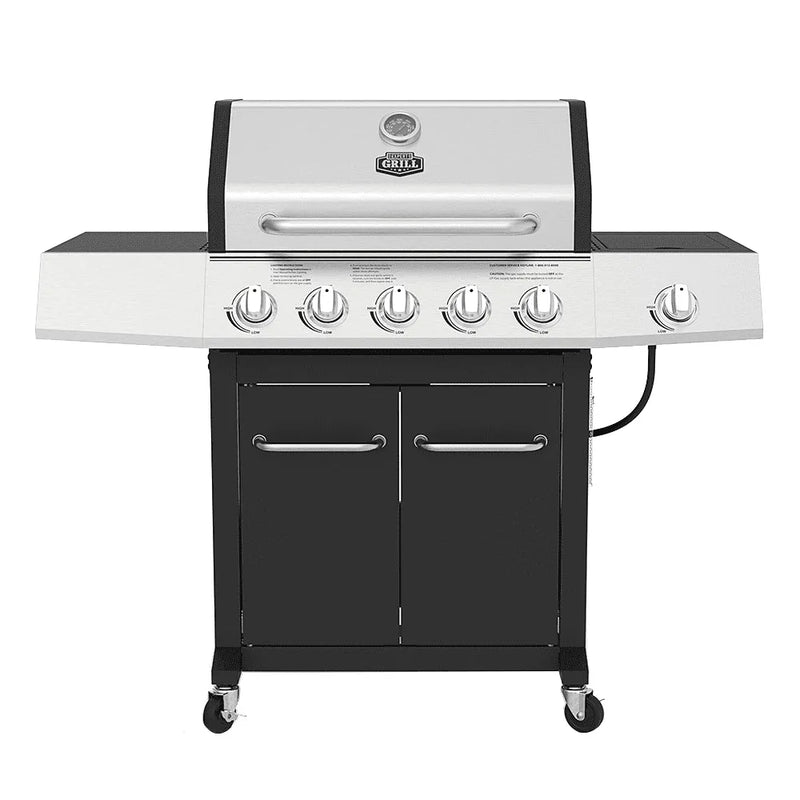 Grill 5-Burner Propane Gas Grill with Side Burner Q1280