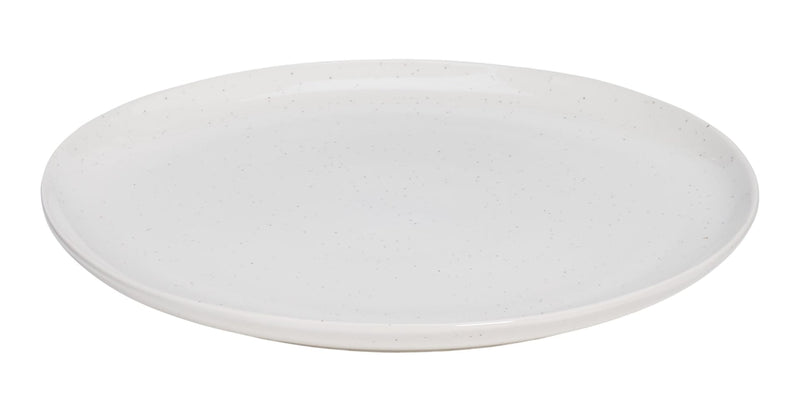 CANVAS Bettina Glossy Stoneware Salad Plate, 1-pc, White Speckle I2516