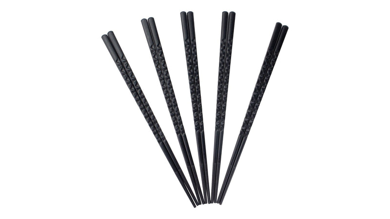 CANVAS Black Dishwasher Safe Chopsticks, Serves 5, 10-pc Q3269