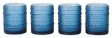CANVAS Blue Hobnail Glasses, Durable Glass Build, 4-pk