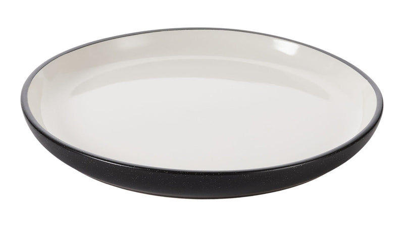 CANVAS Catalone Side Kitchen/Dinner Plate, 1-pc, Black/White M1477