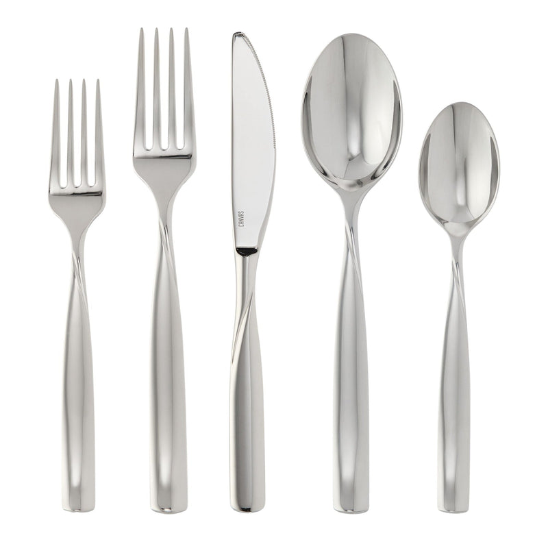 CANVAS Enfield Twist Flatware Set, Stainless Steel, Serves 4, 20-pc K4916