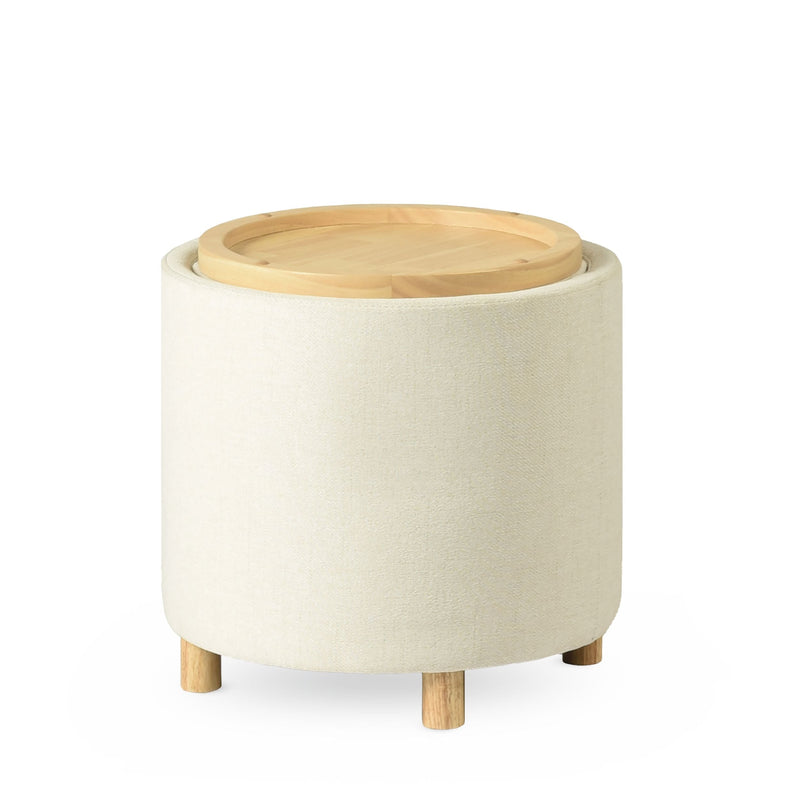 Canvas Fergus Ottoman, Grey I2355