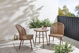 CANVAS Grayling Wicker Outdoor Patio Chat Set with Padded Cushions, Brown, 3-pc