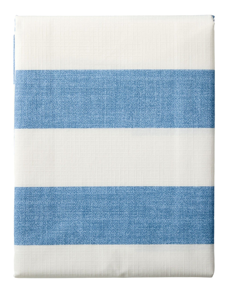 CANVAS Indoor/Outdoor Stripe PEVA Table Cloth, 60-in x 84-in E1183