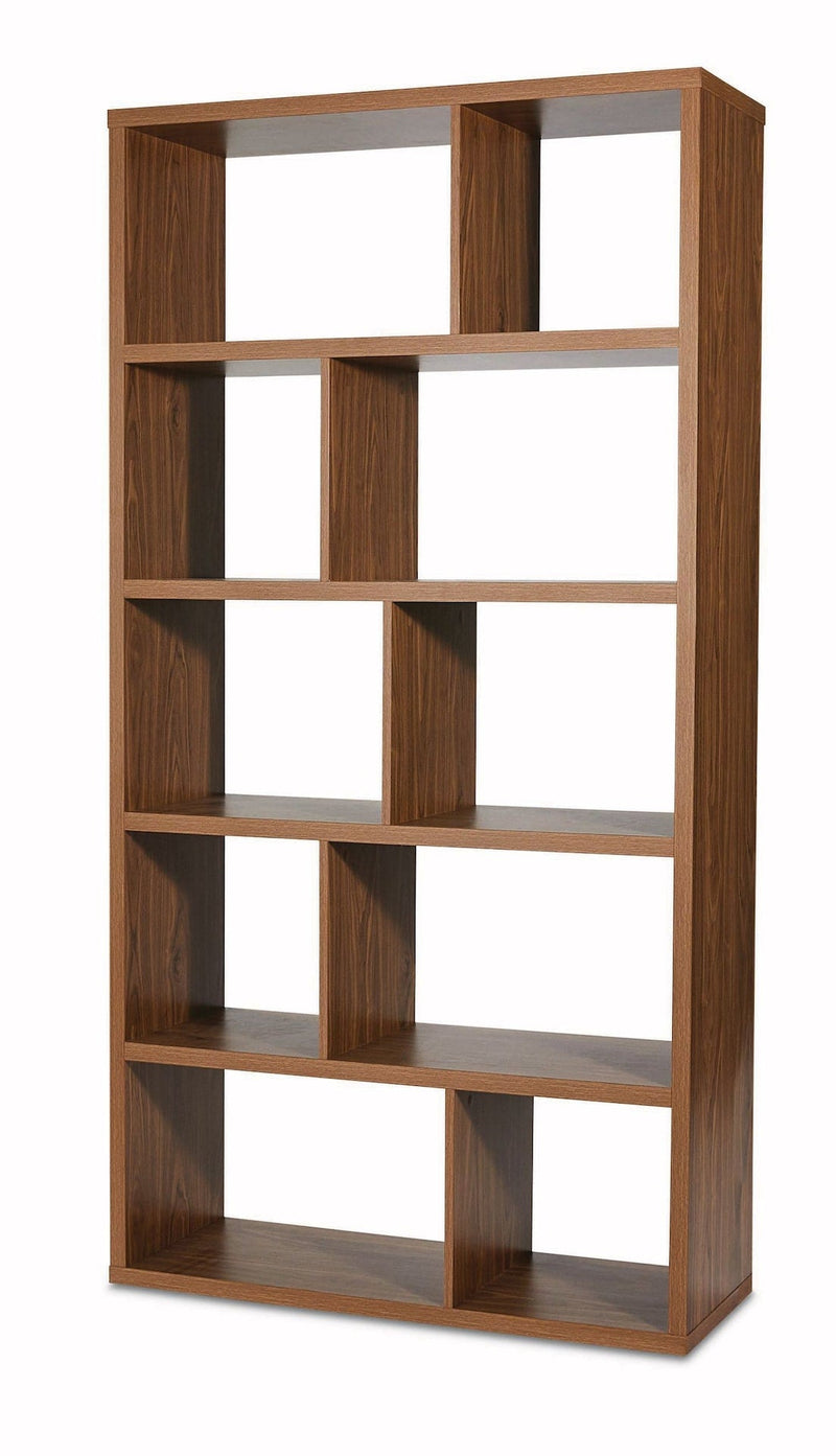 CANVAS Knowlan Modular Adjustable 5-Tier Bookshelf, 38.25 x 14.5 x 74.25-in, Walnut T4339
