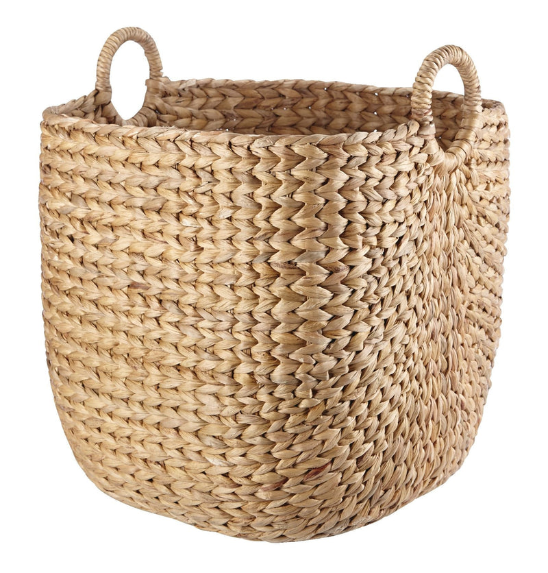 CANVAS Nola Hand Woven Basket, Large, 16 15/16 x 16 15/16 x 18 1/2-in D73
