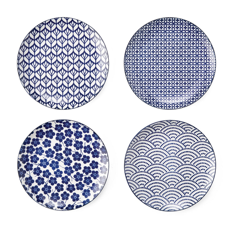 CANVAS Patterned Porcelain Side Plates Serveware Set, 4-pk Q17