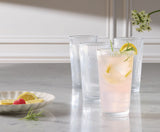 CANVAS Ribbed High Ball Glass Set, Lead-free, 4-pc