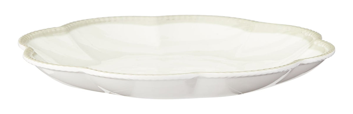 CANVAS Scalloped Side Plate, BPA-free, Plastic, Ivory Colour