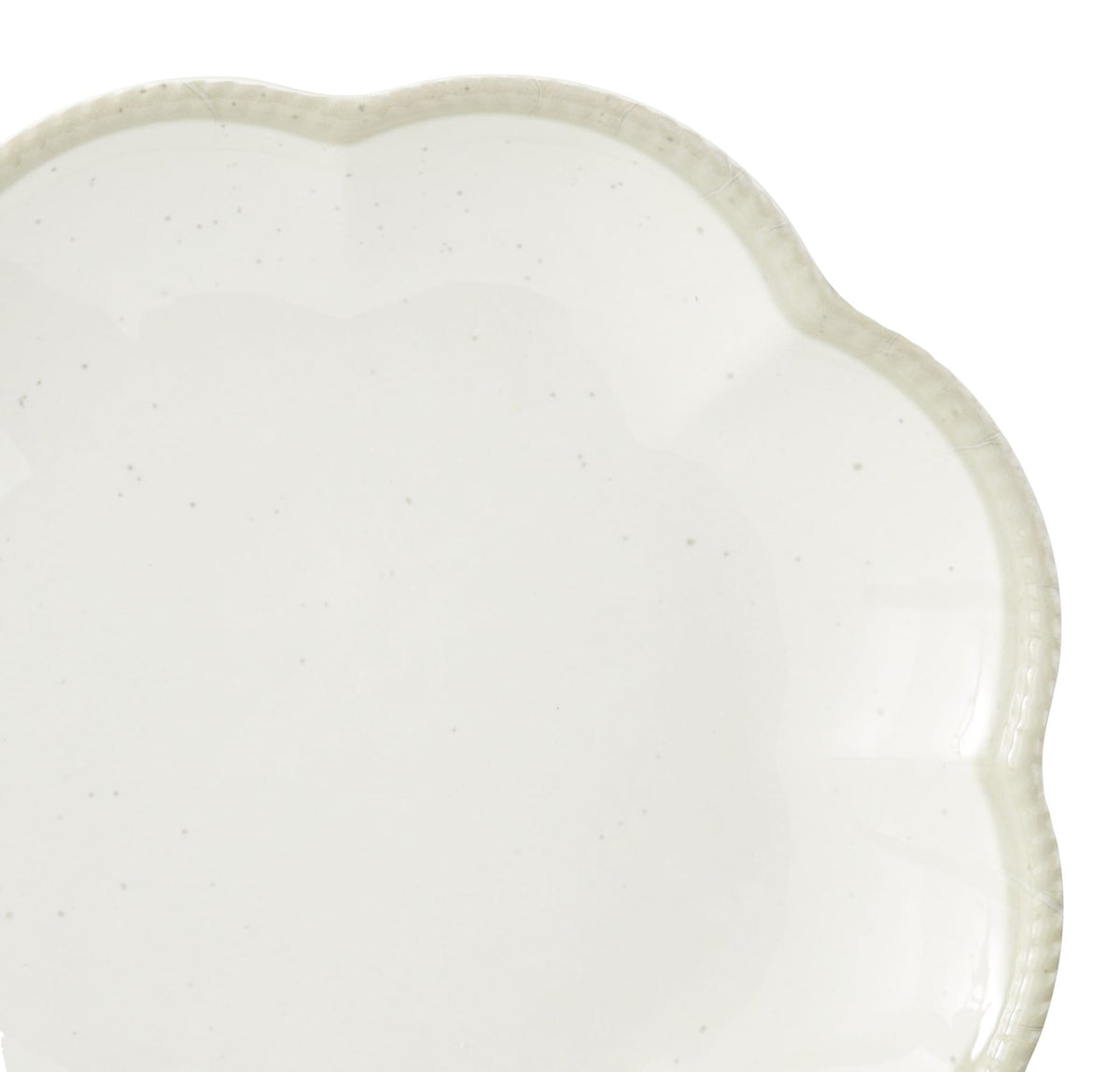 CANVAS Scalloped Side Plate, BPA-free, Plastic, Ivory Colour
