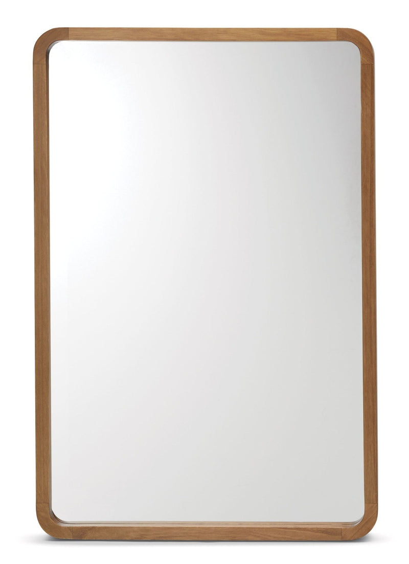 CANVAS Springside Pearwood Rectangular Wall Mirror, Brown, 24 x 36-in Q6063