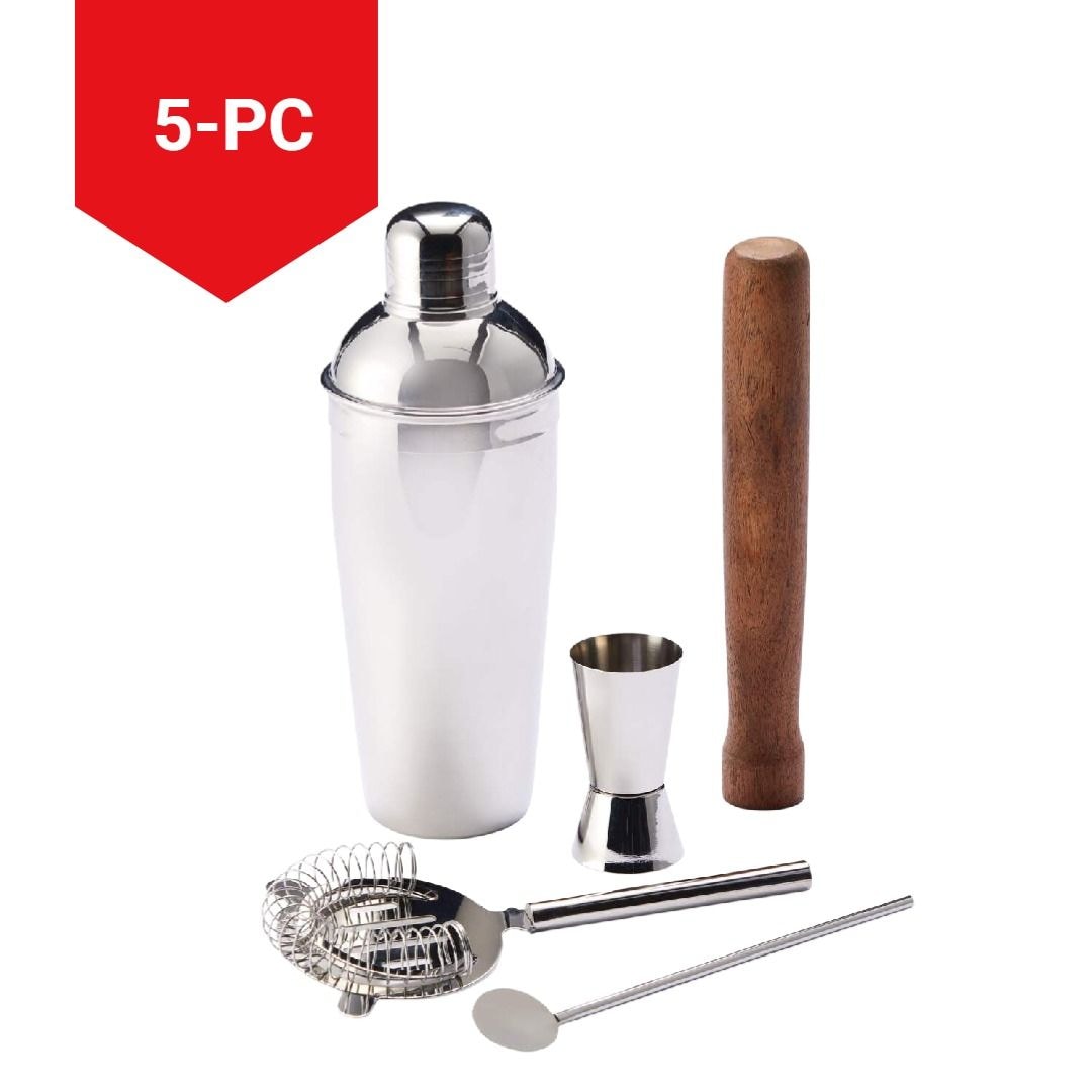CANVAS Stainless Steel Cocktail Making Set, 5-pc