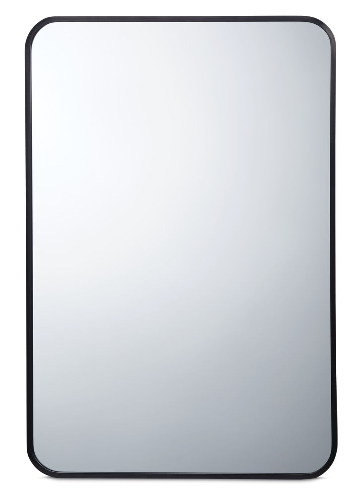 CANVAS Truro Metal Rectangular Wall Mirror, Black, 20 x 30-in