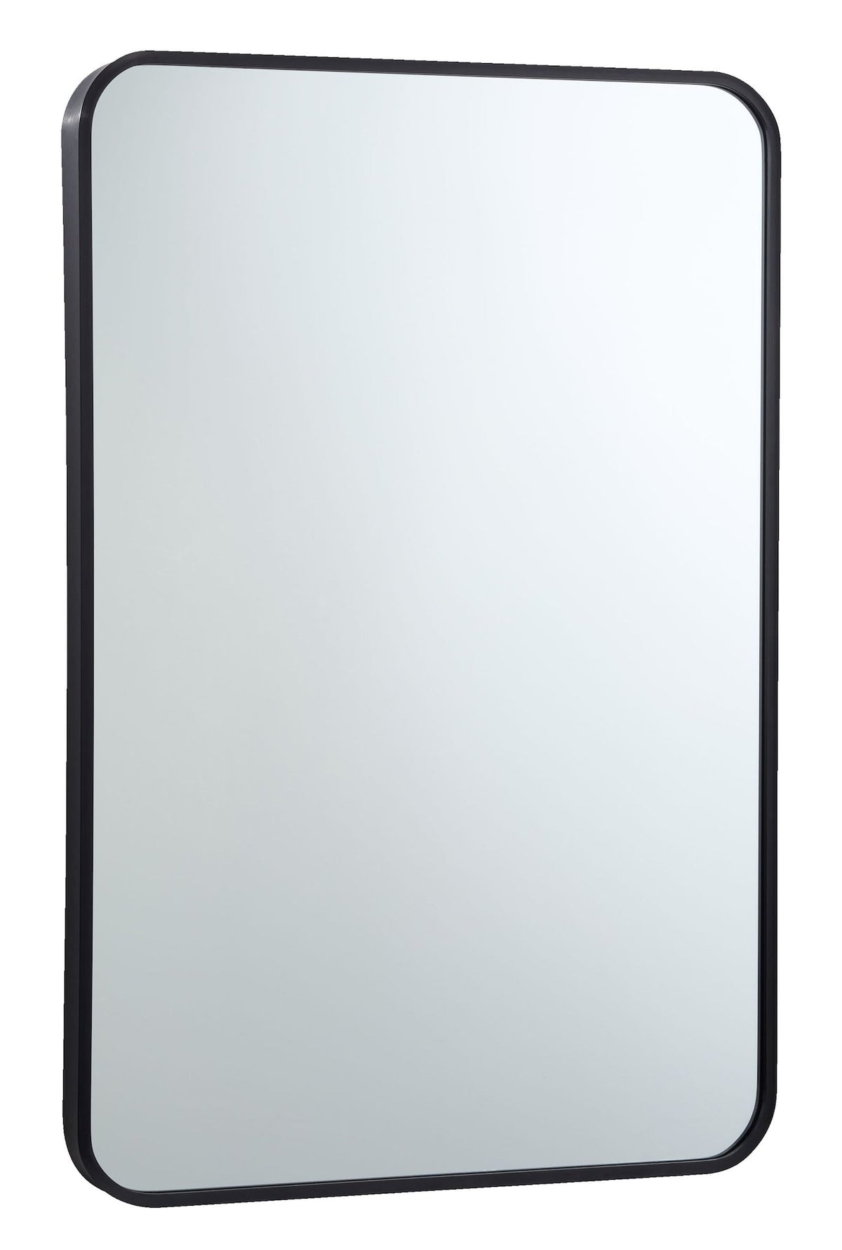 CANVAS Truro Metal Rectangular Wall Mirror, Black, 20 x 30-in