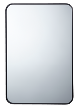 CANVAS Truro Metal Rectangular Wall Mirror, Black, 20 x 30-in