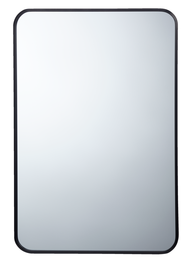 CANVAS Truro Metal Rectangular Wall Mirror, Black, 20 x 30-in