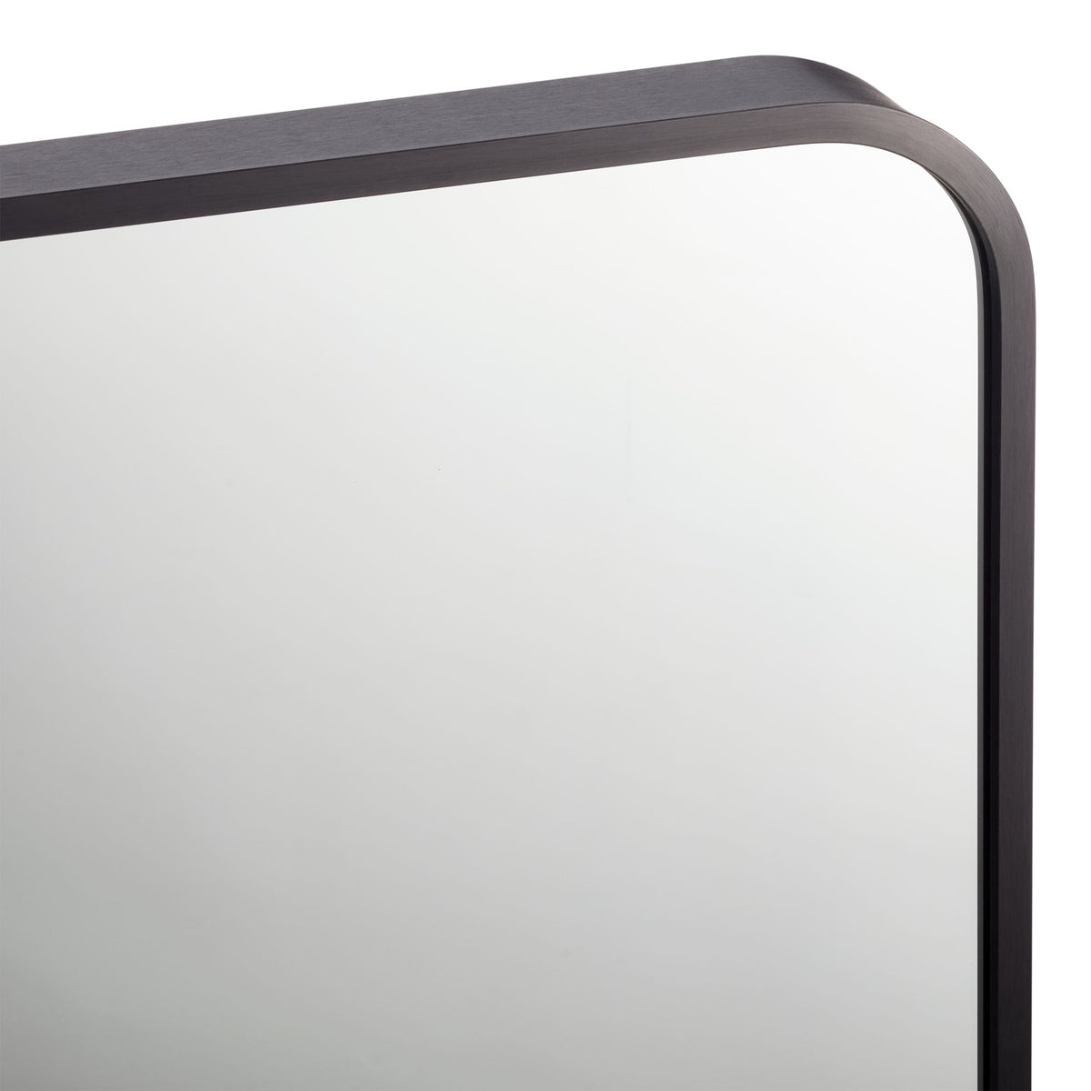 CANVAS Truro Metal Rectangular Wall Mirror, Black, 20 x 30-in